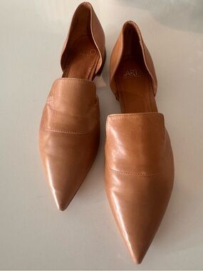 SARTO by Franco Sarto Toby d’Orsay  Pointed Toe Flat In Saddle Leather Size 9